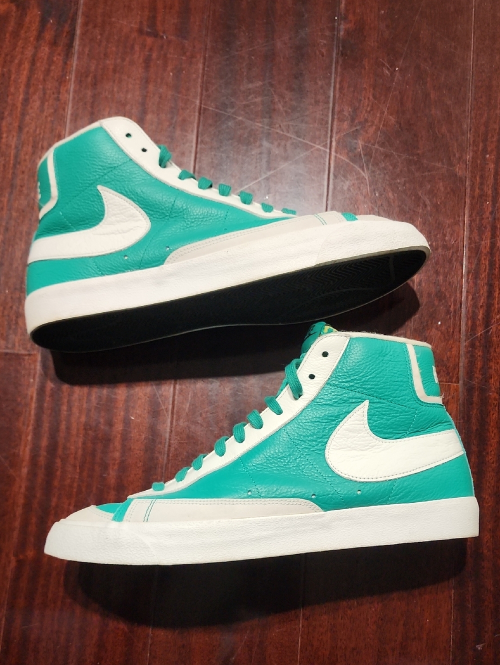 NIKE BLAZER SP HIGH LEATHER  GREEN / WHITE  MEN'S SIZE 13 RARE!!!